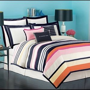 Kate Spade Cotton Candy Striped Duvet Cover